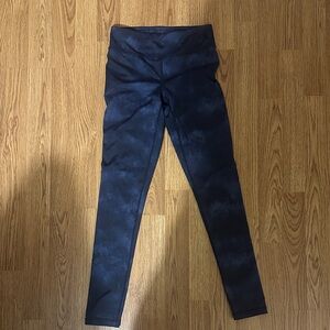 90 Degree By Reflex Girls' Black/Blue Leggings